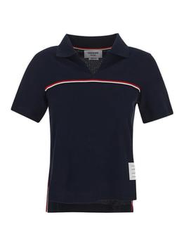 Thom Browne | Thom Browne RWB Stripe Detailed Polo Shirt商品图片,5.7折
