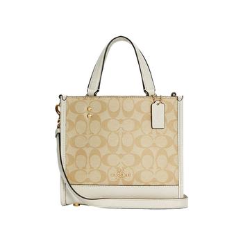 coach tote, Coach | 美国直邮COACH 蔻驰 女士Dempsey系列经典标志提花22号托特包斜挎单肩手提包 C5122商品图片 额外8.2折x额外9折, 额外八二折, 额外九折