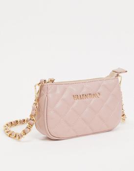 推荐Valentino Bags Exclusive Ocarina quilted cross body bag in antique pink商品