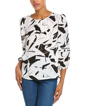 Vince Camuto Specialty Size, Vince Camuto | Vince Camuto Pleated Sleeve Top商品图片 4.1折