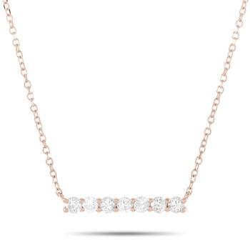 商品LB Exclusive | 14K Rose Gold 0.25 ct Diamond Pendant Necklace,商家Jomashop,价格¥3103图片