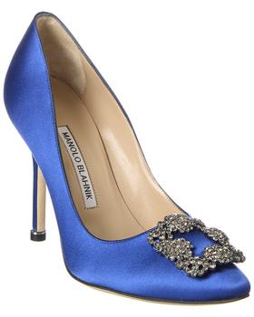 Manolo Blahnik直邮, Manolo Blahnik | Manolo Blahnik Hangisi 105 Satin Pump商品图片 8.4折