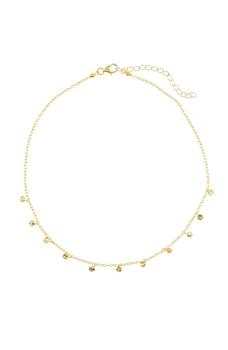 商品14K Gold Plated Sterling Silver Confetti Choker Necklace图片