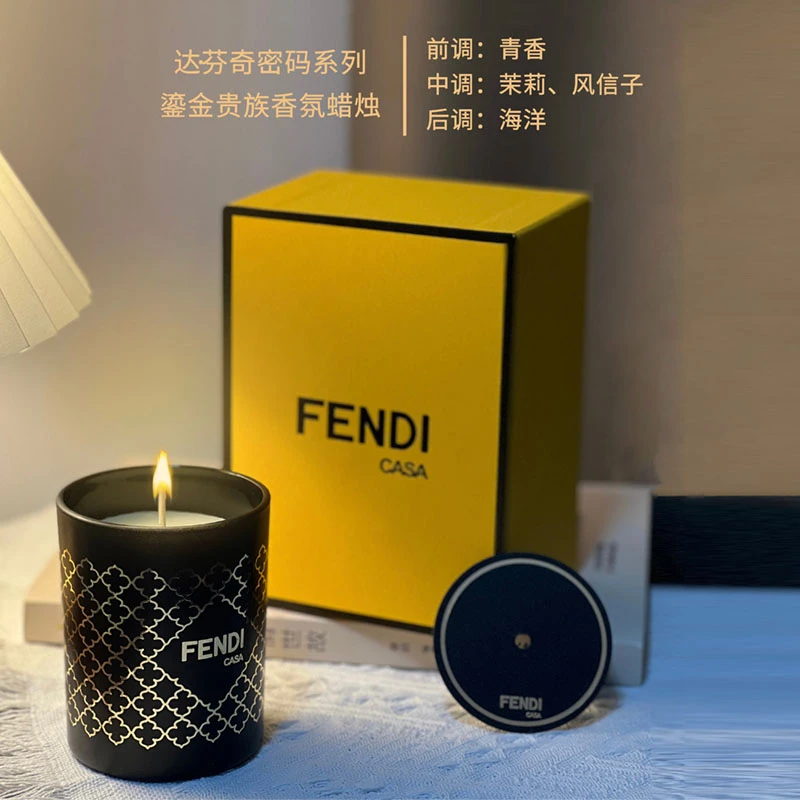 Fendi | FENDI 达芬奇密码系列 鎏金贵族香氛蜡烛,商家833 Boutique,价格¥345