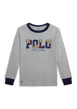 Ralph Lauren | Lauren Childrenswear Boys 2 7 Corduroy Logo Cotton Long Sleeve T Shirt,商家Belk,价格¥249