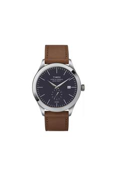 推荐Timex American Documents® 41mm Leather Strap Watch商品