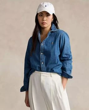Ralph Lauren | Women's Slim-Fit Denim Shirt,商家Macy's,价格¥1184