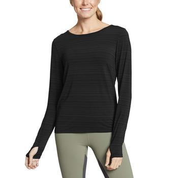 Eddie Bauer评价, Eddie Bauer | Trail Light Long Sleeve Tie Back Crew商品图片 7.5折