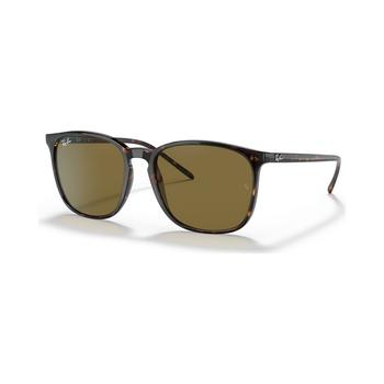 Ray-Ban | Men's Low Bridge Fit Sunglasses, RB4387F 55商品图片,第2件5折, 满免