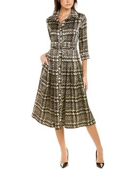 samantha, SAMANTHA SUNG | Samantha Sung Audrey 3 Silk Shirtdress商品图片 3.5折