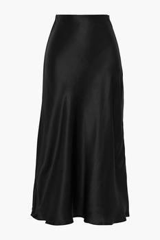 IRIS & INK, IRIS & INK | Mirabelle organic silk-satin midi skirt商品图片 