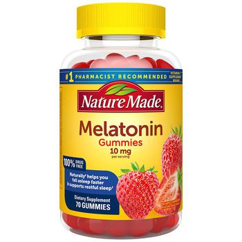 商品Nature Made | Melatonin 10 mg Gummies,商家Walgreens,价格¥136图片