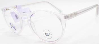 Prive Revaux | Prive Revaux Unisex Eyeglasses - Plastic Round Full-Rim Frame | The Half Note Matte Crystal,商家My Gift Stop,价格¥86
