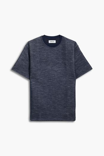 推荐Mélange jersey-paneled wool-blend T-shirt商品