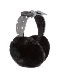 商品Furlux | Embellished Faux Fur Earmuffs,商家Saks OFF 5TH,价格¥99图片