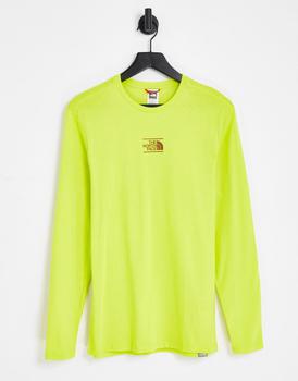 The North Face | The North Face Center Dome long sleeve t-shirt in lime Exclusive at ASOS商品图片,