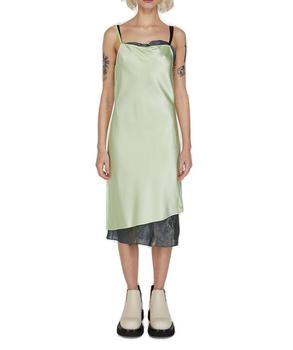 Helmut Lang | Helmut Lang Satin Asymmetric Midi Dress商品图片,5.4折