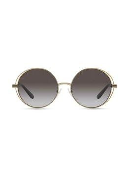 tory burch kira真假, Tory Burch | Kira 56MM Round Sunglasses商品图片 