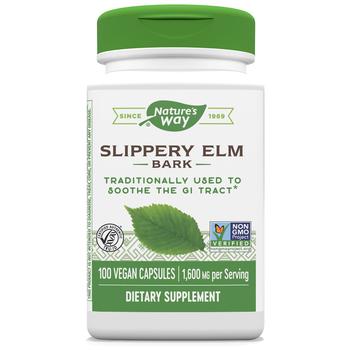 Nature's Way | Slippery Elm Bark 400mg Dietary Supplement Capsules商品图片,满$80享8折, 满折