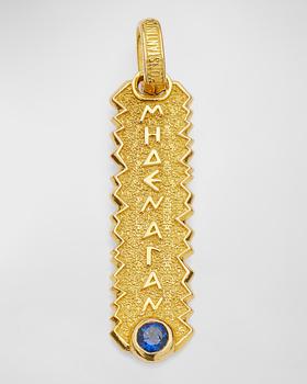商品Konstantino | Men's 18K Yellow Gold Sapphire Pendant,商家Neiman Marcus,价格¥10864图片