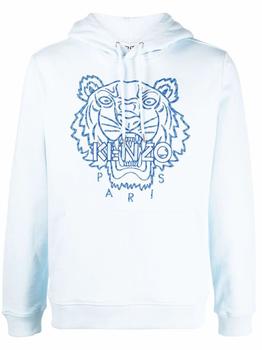 推荐Kenzo Men's  Light Blue Cotton Sweatshirt商品