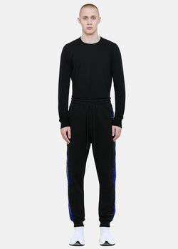 推荐Haider Ackermann Black Embroidered Sweatpants商品