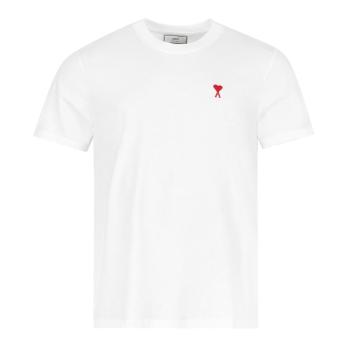 AMI | AMI 男士白色棉质短袖T恤 UTS001-724-100商品图片,独家减免邮费