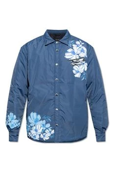 推荐Padded jacket with floral motif商品