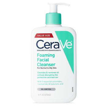 商品Foaming Face Cleanser, Fragrance-Free Face Wash with Hyaluronic Acid图片