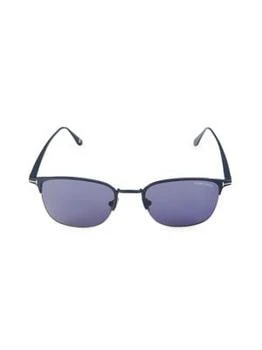 Tom Ford | 52MM Clubmaster Sunglasses 3.7折, 第2件5折, 满免