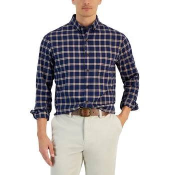推荐Men's Regular-Fit Brushed Plaid Shirt, Created for Macy's商品