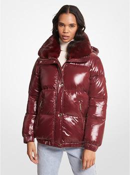 Michael Kors | Faux Fur-Trim Quilted Nylon Puffer Jacket商品图片,