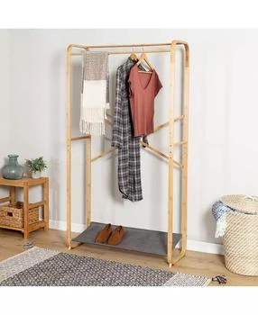 Honey Can Do | Bamboo & Canvas Garment Rack,商家Macy's,价格¥344
