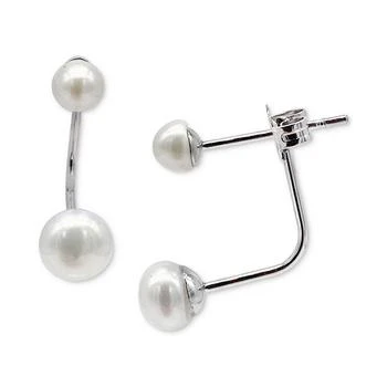 ADORNIA | Silver-Tone Freshwater Pearl (4-6mm) Jacket Earrings,商家Macy's,价格¥117