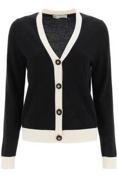 Tory Burch | CASHMERE CARDIGAN WITH CONTRAST TRIMMINGS商品图片,7折×额外7折, 额外七折