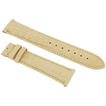 Hadley Roma | Almond 20 MM Alligator Leather Strap,商家Jomashop,价格¥370