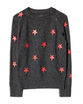 Zadig&Voltaire | Girls' Ava Star Sweater - Little Kid, Big Kid,商家Bloomingdale's,价格¥883