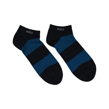 推荐Ladies Dark Blue Mixed Stripe Socks- 3-Pack商品