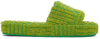 Bottega Veneta | Green Resort Sponge Slides商品图片,独家减免邮费