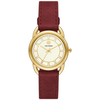 Tory Burch | Women's Red Leather Strap Watch 32mm商品图片,