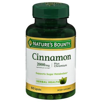 High Potency Cinnamon 2000 mg Dietary Supplement Capsules