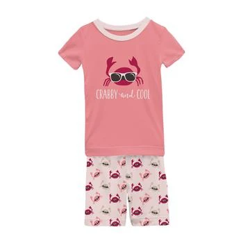 推荐Short Sleeve Graphic Pajama Set with Shorts (Toddler/Little Kids/Big Kids)商品