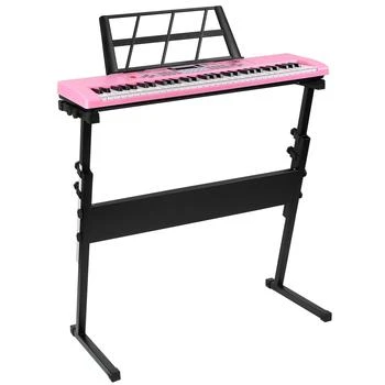 Fresh Fab Finds | 61-Key Digital Music Keyboard with Stand & Microphone for Kids,商家Premium Outlets,价格¥928