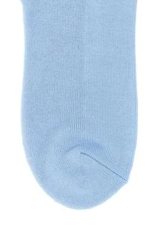 推荐Light-blue stretch cotton blend socks商品