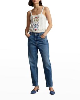 Ralph Lauren | Embroidered Wool-Blend Sweater Tank Top商品图片,6.9折