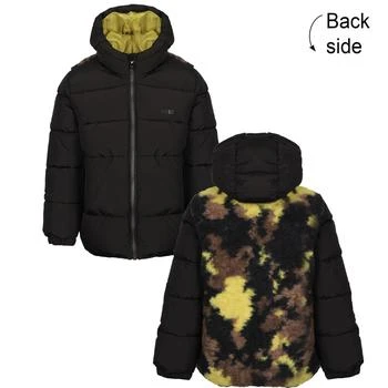 推荐Padded and fleece camouflage print jacket商品