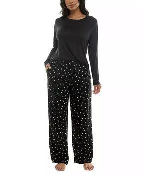 Roudelain | Women's Cozy Luxe Long-Sleeve Crewneck Pajama Top,商家Macy's,价格¥152