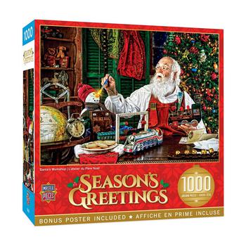 商品MasterPieces Puzzles | 1000 Piece Christmas Jigsaw Puzzle - Santa's Workshop - 19.25"x26.75",商家Macy's,价格¥158图片