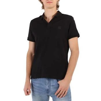 Calvin Klein | Men's Black Embossed Logo Polo Shirt 4.9折, 满$75减$5, 满减