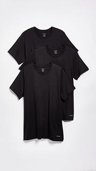 Calvin Klein | 3 件装常规剪裁经典短袖 T 恤商品图片,